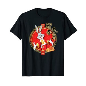 T-shirt Bugs Bunny noir homme/femme