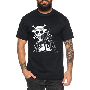 T-shirt Luffy, Zoro - One Piece - noir homme