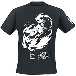 T-shirt One Piece noir homme/femme
