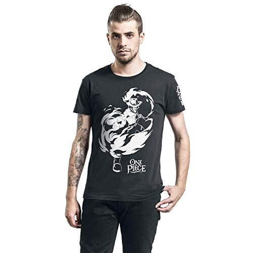 T-shirt One Piece noir homme/femme variant 4 