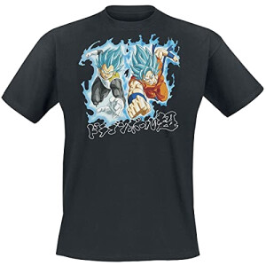 T-shirt Vegeta, Goku, Cell - Dragon Ball - noir homme