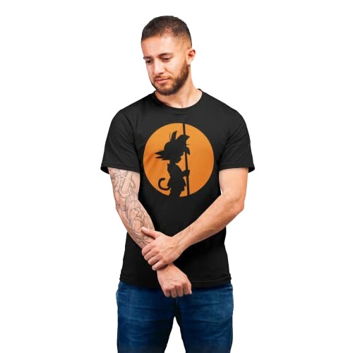 T-shirt Goku, Cell - Dragon Ball - noir homme