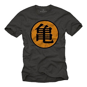 T-shirt Goku, Kame - Dragon Ball - gris homme