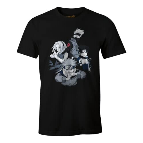 T-shirt Kakashi Hatake - Naruto - noir homme/femme