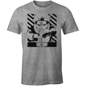 T-shirt Naruto gris melange homme