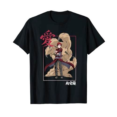 T-shirt Shino Aburame - Naruto - noir homme/femme