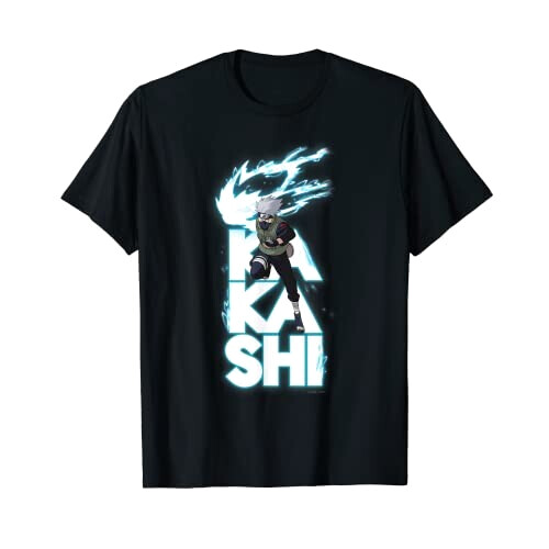 T-shirt Kakashi Hatake, Shino Aburame - Naruto - noir homme/femme