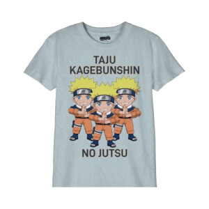 T-shirt Naruto gris melange fille/garçon