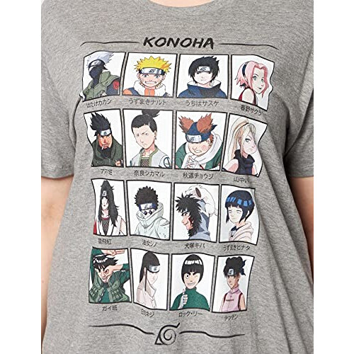 T-shirt Naruto gris melange homme variant 1 