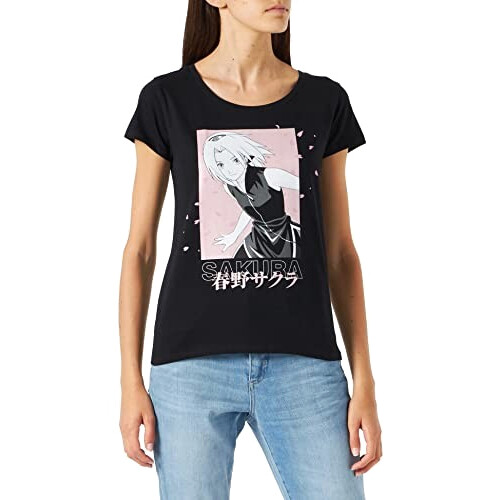 T-shirt Sakura Haruno - Naruto - noir femme