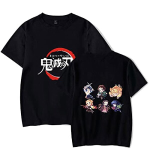 T-shirt Nezuko, Kimetsu no Yaiba - Demon Slayer - noir homme/femme