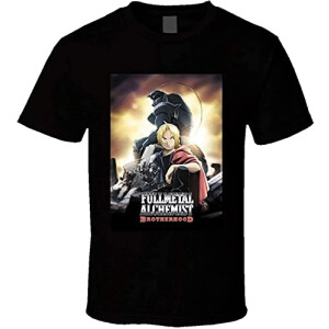 T-shirt Fullmetal Alchemist noir homme