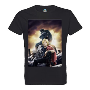 T-shirt Fullmetal Alchemist noir homme