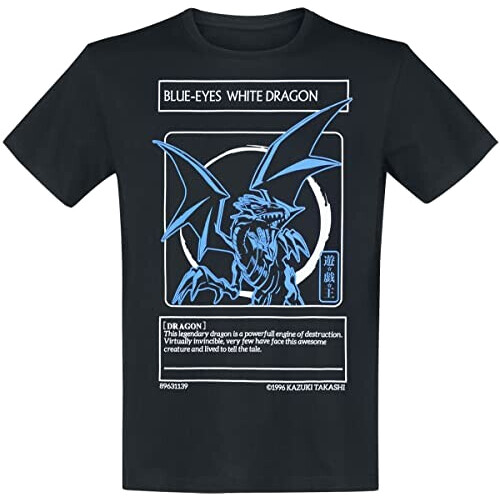 T-shirt Yu-Gi-Oh noir homme