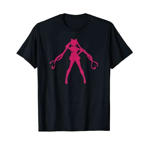 T-shirt Sailor Moon noir homme/femme