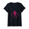T-shirt Sailor Moon noir col en v femme - miniature