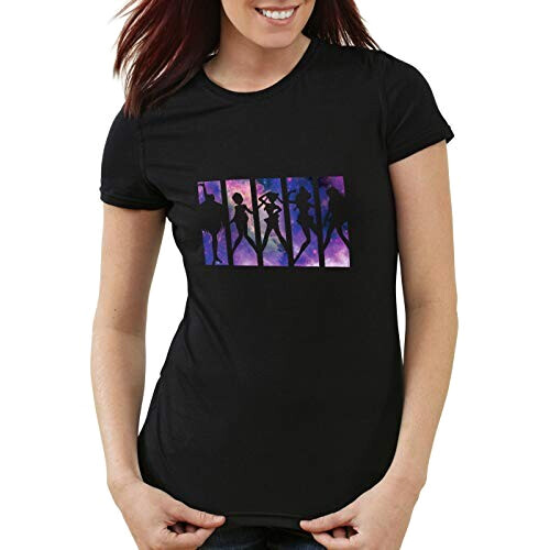 T-shirt Sailor Moon noir femme