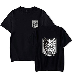 T-shirt L’Attaque des Titans 1.noir homme/femme
