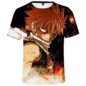 T-shirt Natsu Dragnir - Fairy Tail - style 25 homme/femme