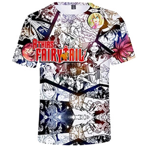 T-shirt Natsu Dragnir - Fairy Tail - style 12 fille/garçon