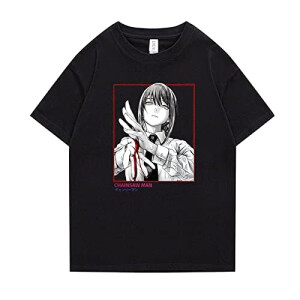 T-shirt Aki, Makima - Chainsaw Man - noir 5 homme/femme
