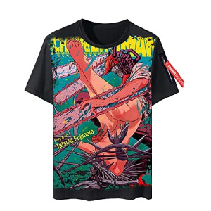 T-shirt Denji, Pochita, Aki, Makima, Power - Chainsaw Man - #01 homme/femme