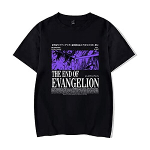 T-shirt Rei Ayanami, Shinji Ikari - Evangelion - noir homme/femme