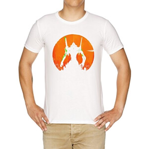 T-shirt Evangelion blanc homme