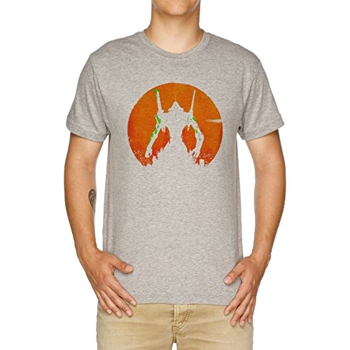 T-shirt Evangelion gris homme