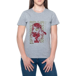 T-shirt Asuka - Evangelion - gris femme