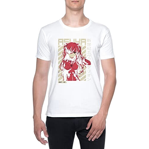 T-shirt Asuka - Evangelion - blanc homme