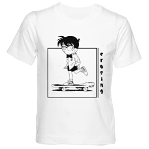 T-shirt Détective Conan blanc fille/garçon