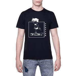 T-shirt Détective Conan noir homme