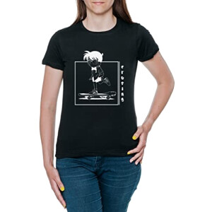 T-shirt Détective Conan noir femme