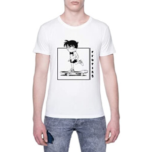 T-shirt Détective Conan blanc homme