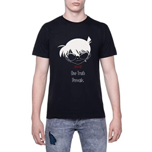T-shirt Détective Conan noir homme