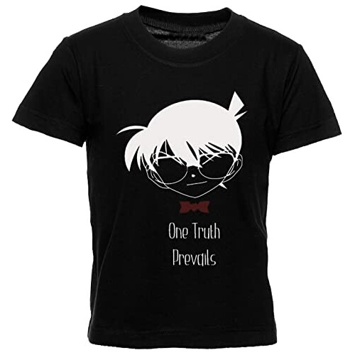 T-shirt Détective Conan noir fille/garçon