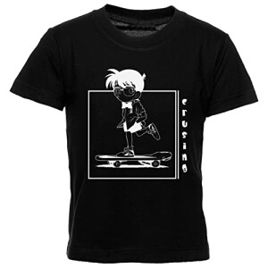 T-shirt Détective Conan noir fille/garçon