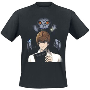 T-shirt Light, Ryuk - Death Note - noir homme