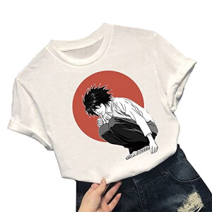 T-shirt Death Note blanc homme/femme