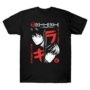 T-shirt Light - Death Note - noir homme/femme