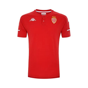 T-shirt AS Monaco rouge, blanc garçon