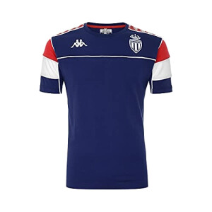 T-shirt AS Monaco bleu, rouge, blanc garçon