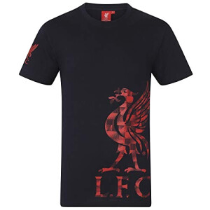 T-shirt Liverpool FC manches bleues/logo homme