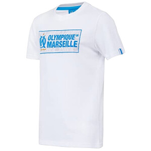 T-shirt Olympique de Marseille blanc fille/garçon
