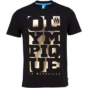 T-shirt Olympique de Marseille noir fille/garçon