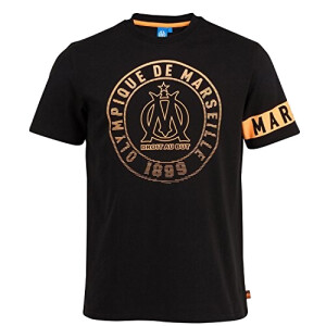 T-shirt Olympique de Marseille noir fille/garçon