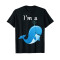 T-shirt Baleine noir fille/garçon - miniature