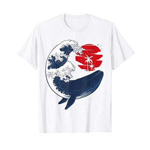 T-shirt Baleine blanc homme/femme