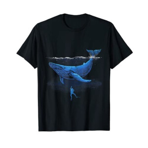 T-shirt Baleine noir homme/femme